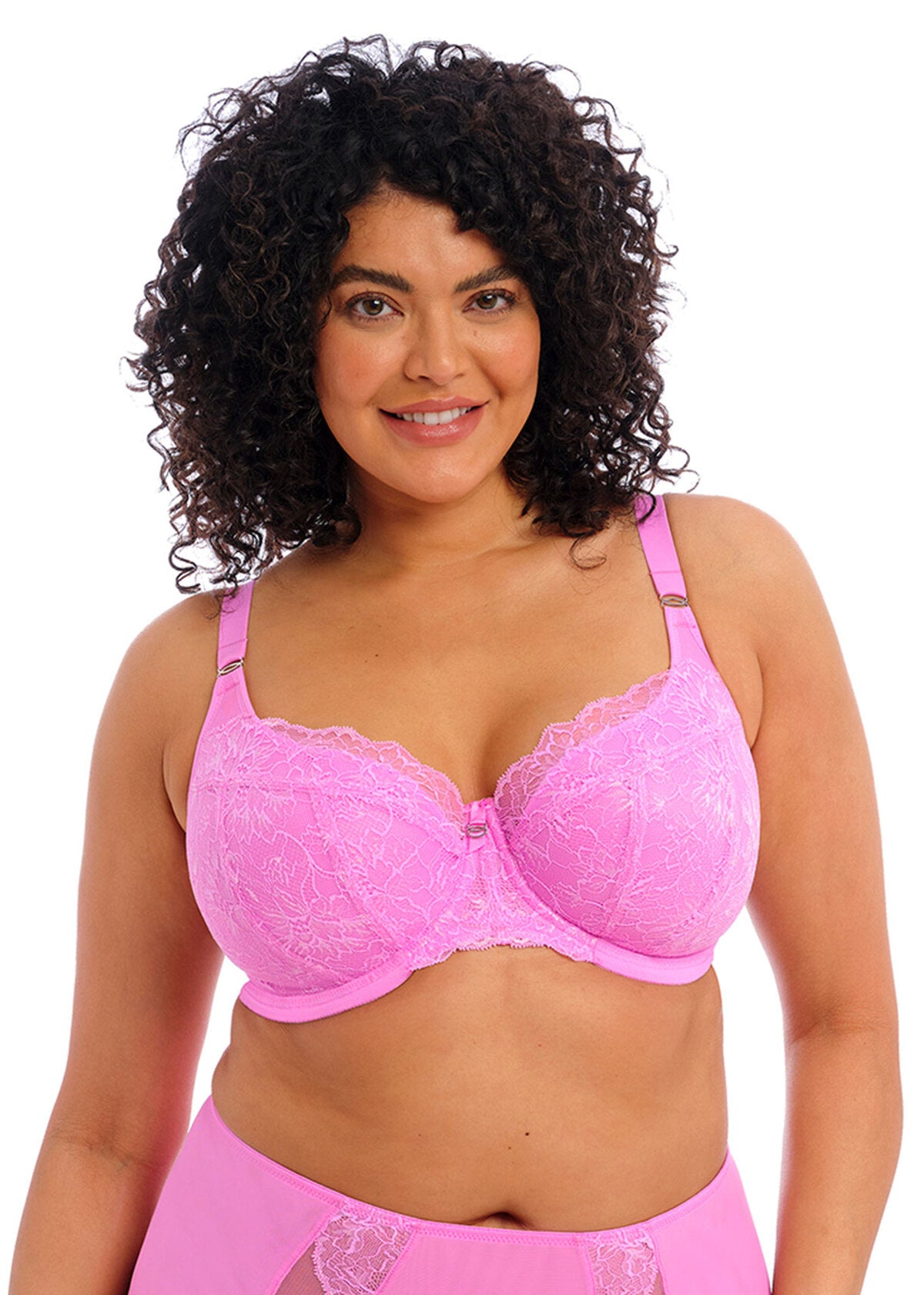 Brianna Padded Half Cup Bra in Very Pink