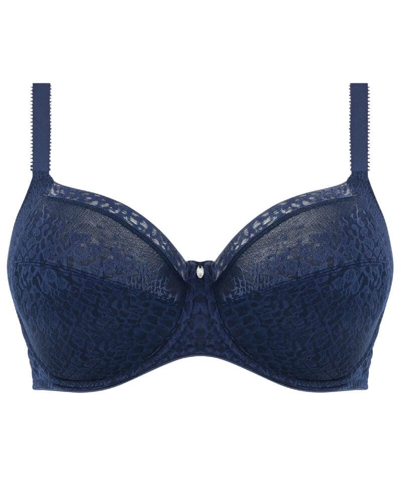 Envisage Full Cup Side Support Bra - Navy