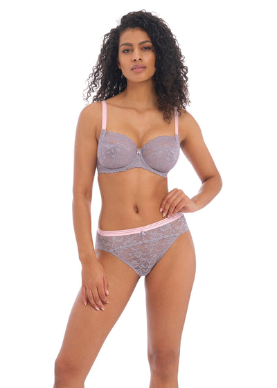 Offbeat Side Support Bra - Mineral Gray