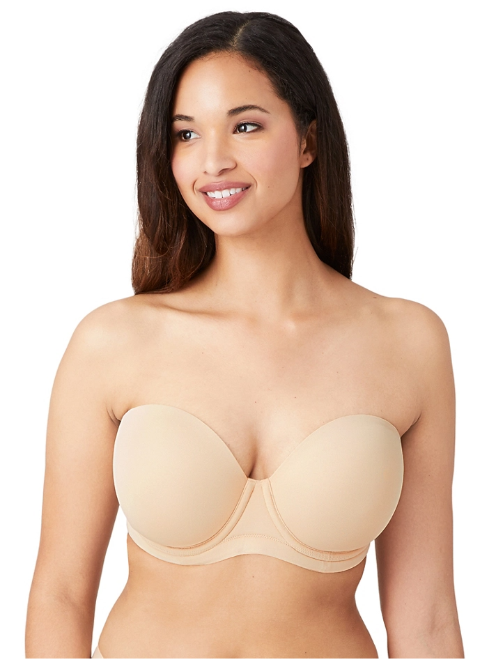 Red Carpet Strapless Full Busted Underwire Bra - Sand