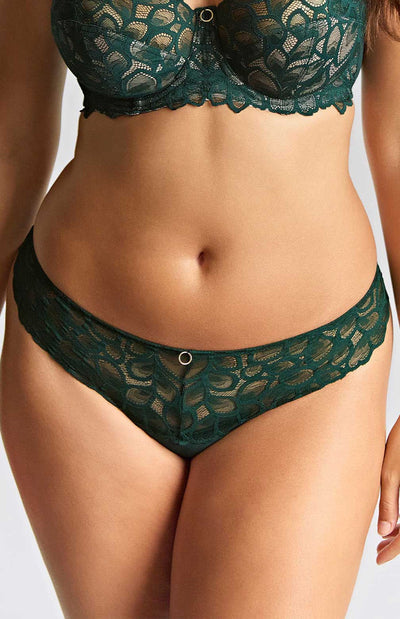 Allure Thong - Forest Green