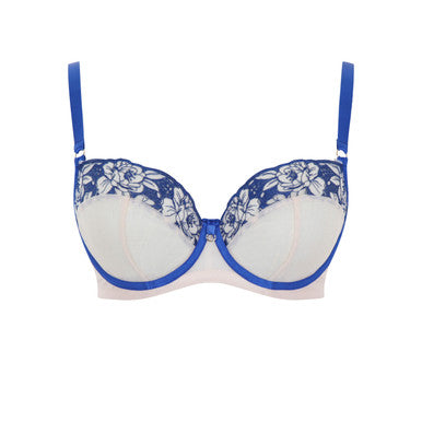 Rosa Balconnet Bra - Cobalt/Latte