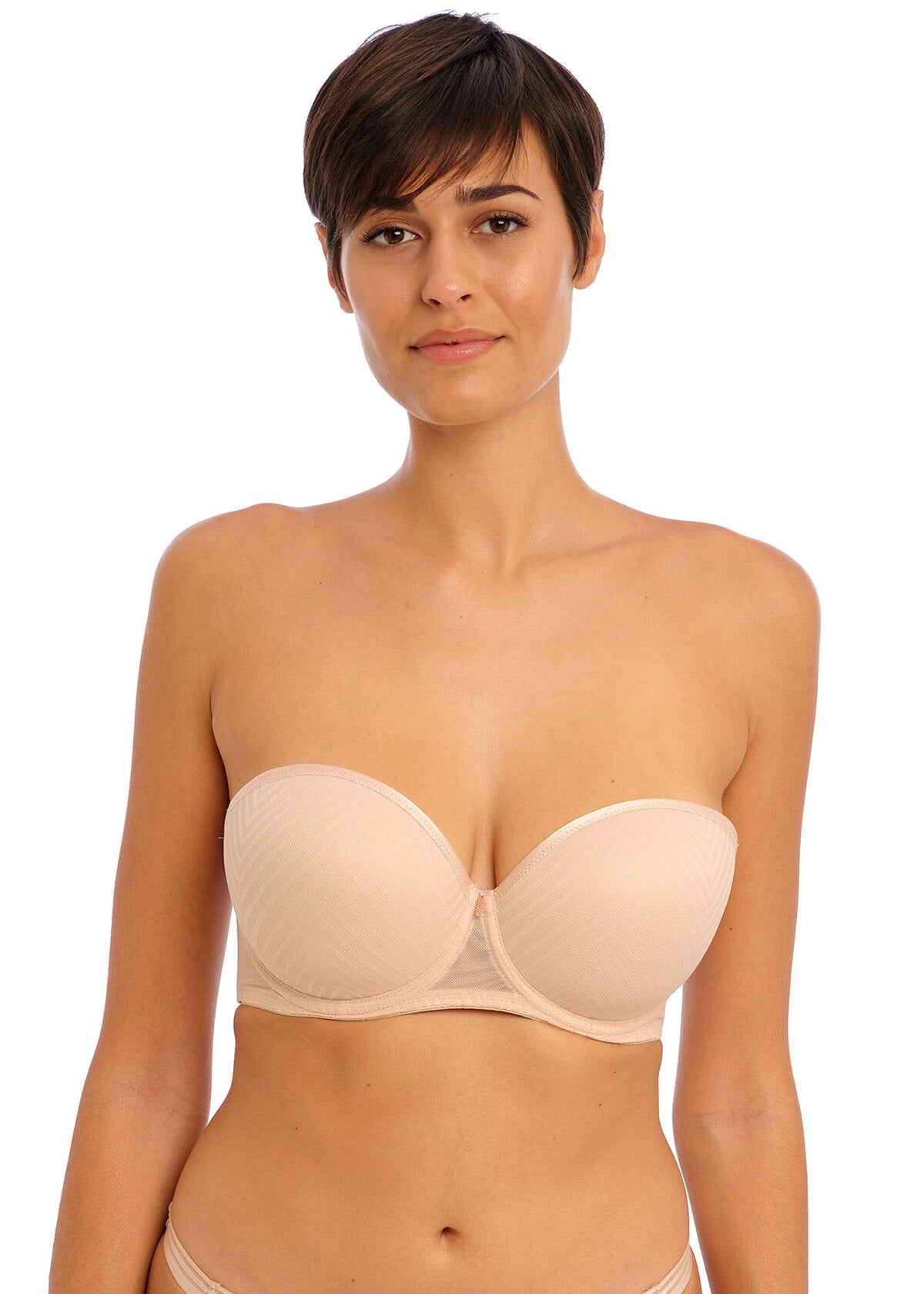 Tailored Moulded Strapless Bra- Natural Beige