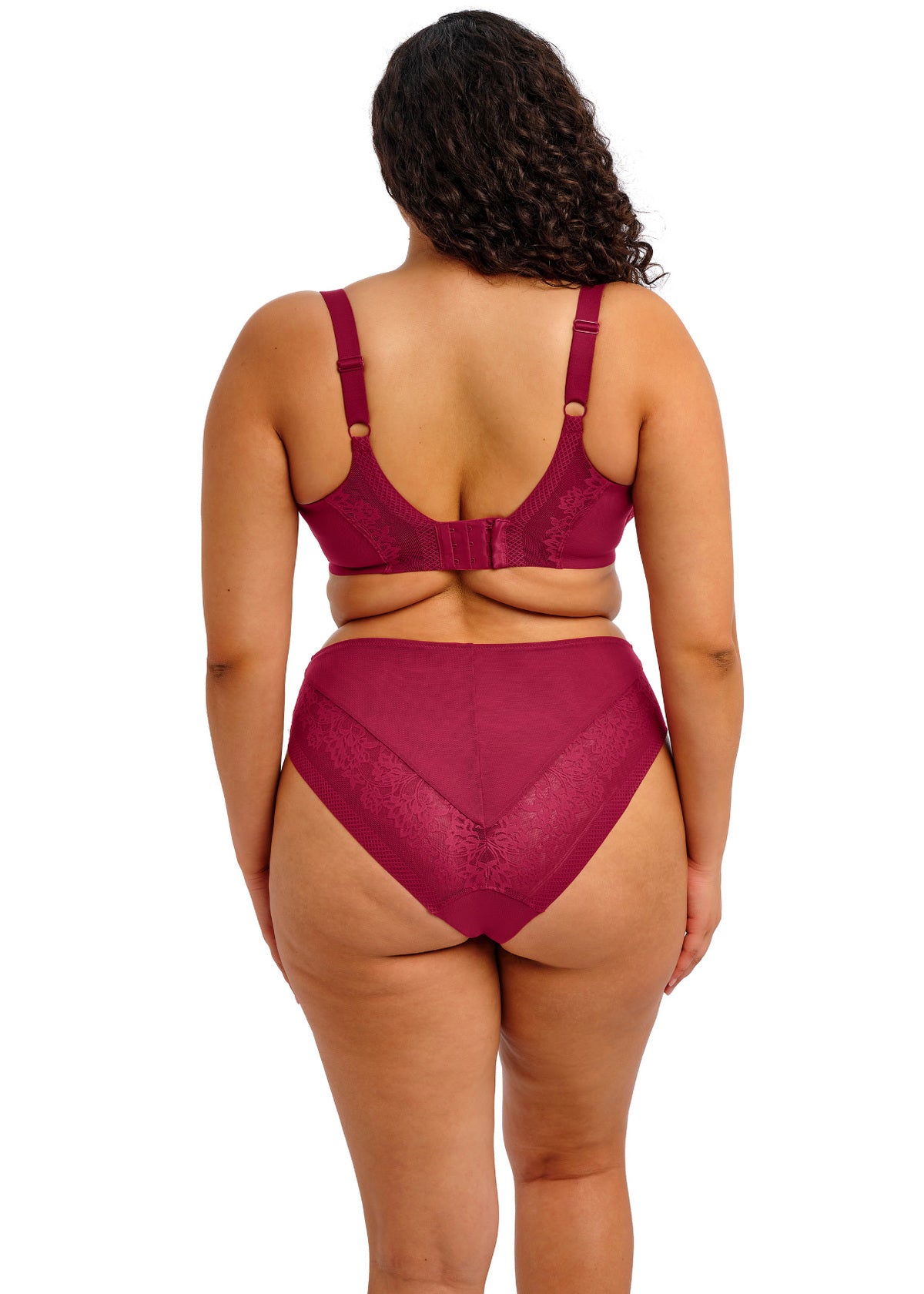 Nerina High Leg Brief - Rouge