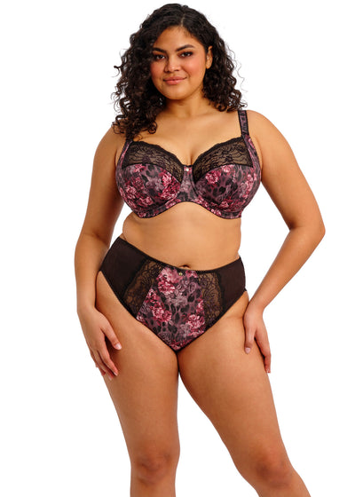 Morgan Stretch Banded Bra - Dark Romance