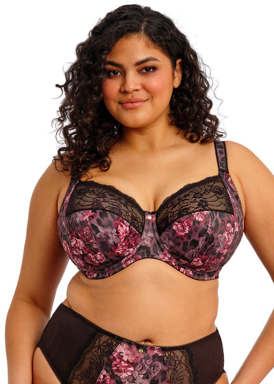 Morgan Stretch Banded Bra - Dark Romance
