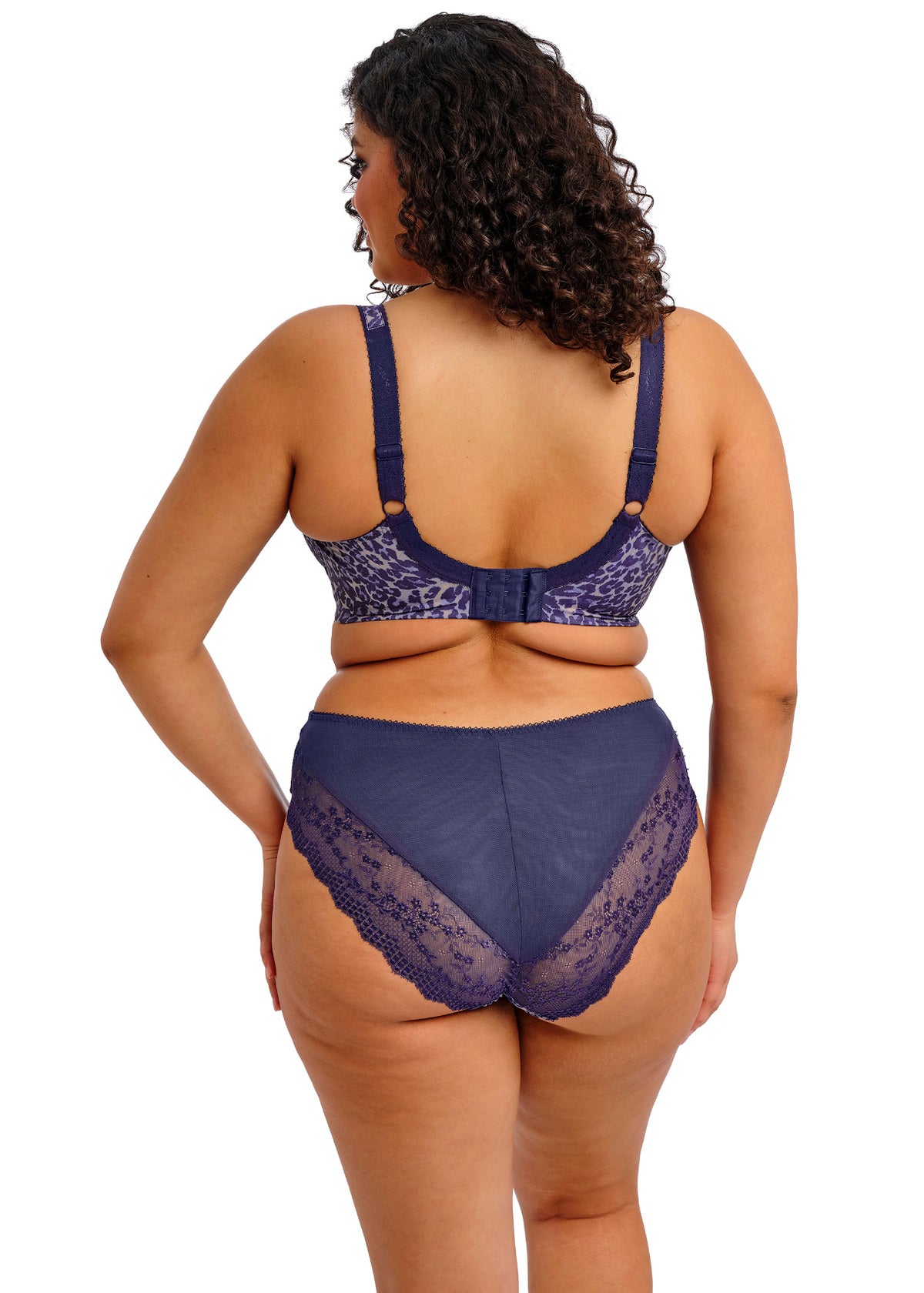 Lucie High Leg Brief - Midnight