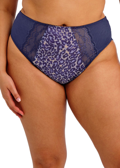 Lucie High Leg Brief - Midnight