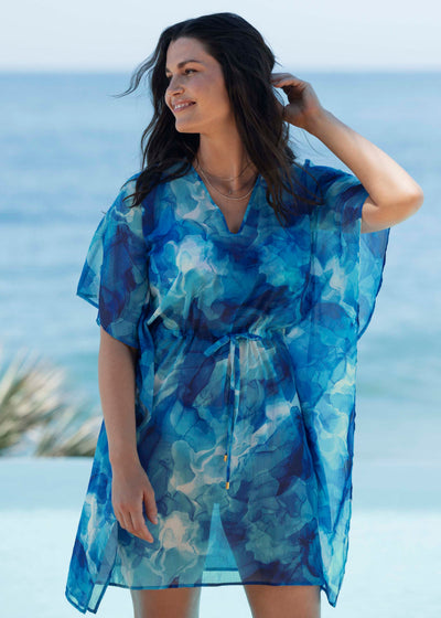 Saunton Sands Kaftan - Dazzling Blue