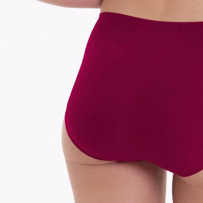 Essential High Waist Briefs - Cherry Red