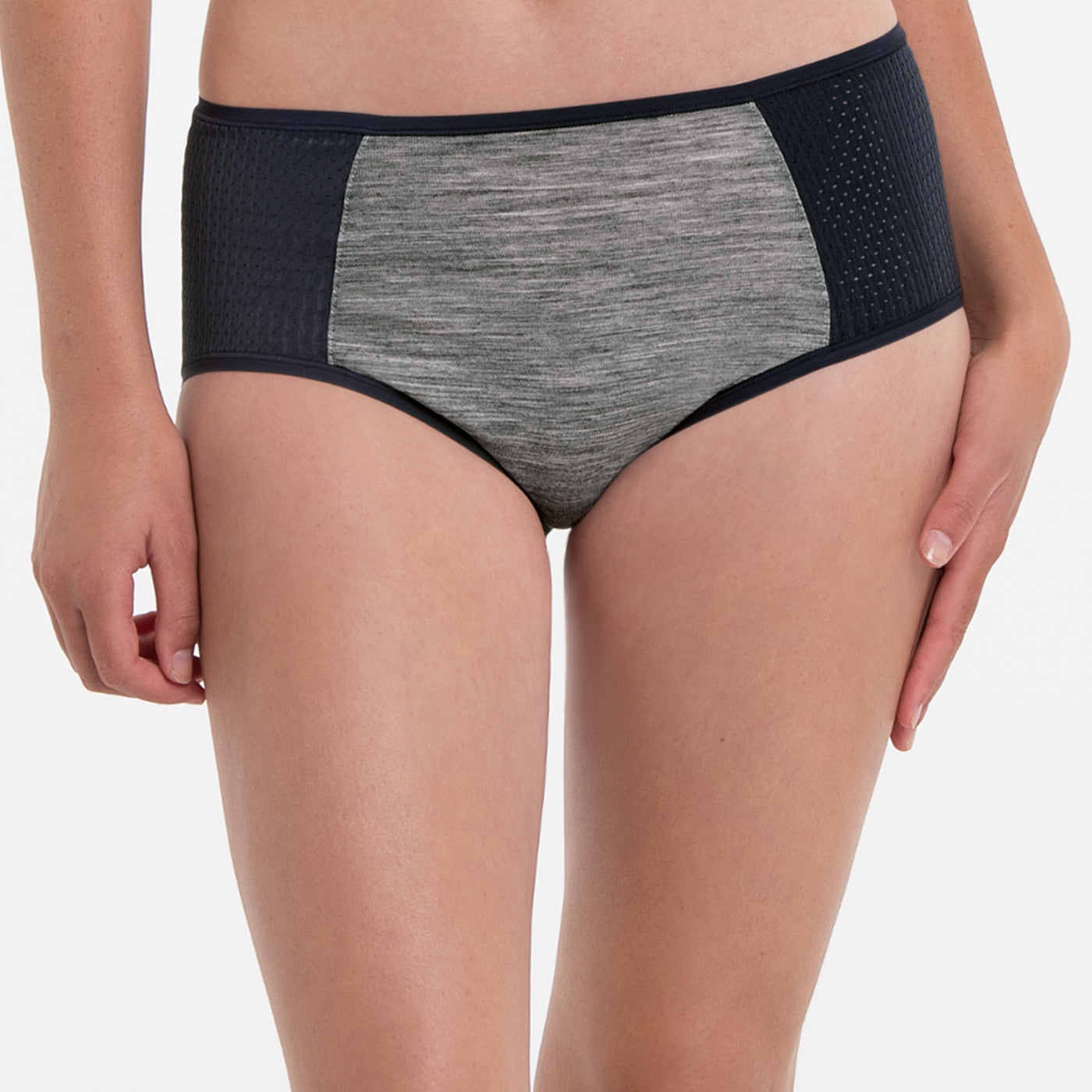 Merino Wool Sports Panty - Anthracite / Melange