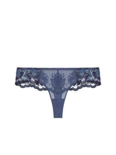 Intrigue Tanga - Cinder Blue