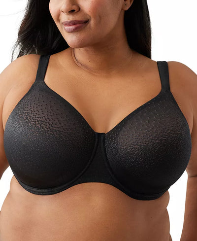 Back Appeal Extended Sizes Underwire Bra - Black