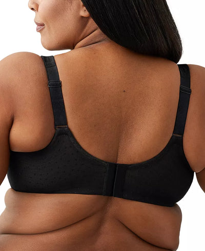 Back Appeal Extended Sizes Underwire Bra - Black
