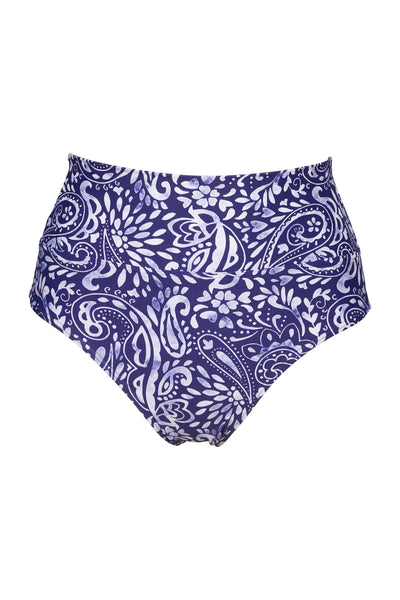 Hannah High Waist Bikini Bottom - Marina