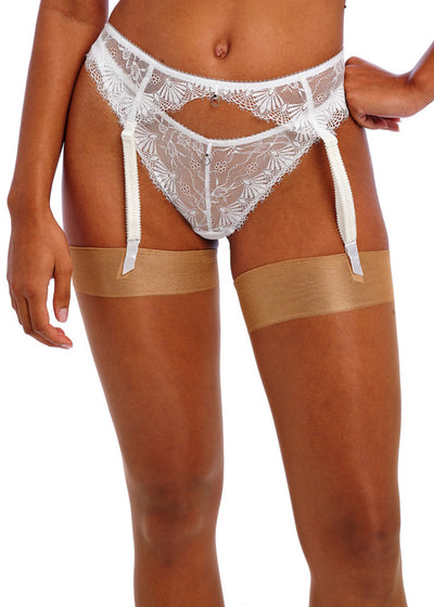 Fascinate Suspender - White