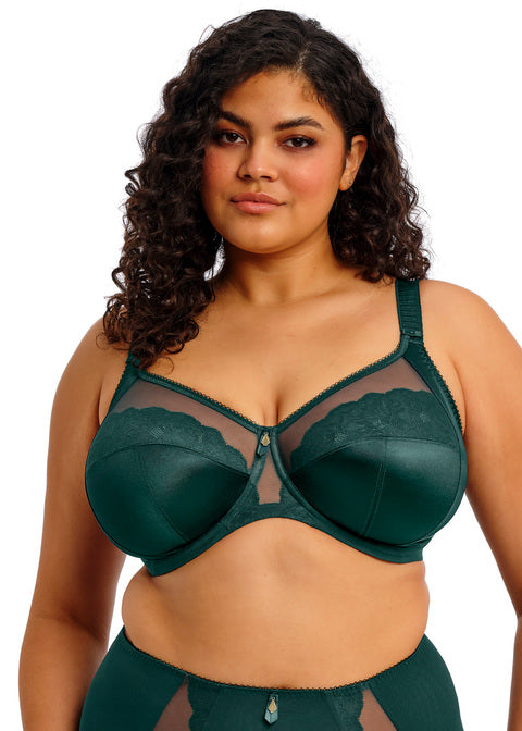 Cate Allure Banded Full Cup Bra - Deep Emerald