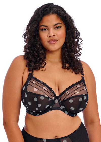 Matilda Plunge Bra - Black Dot