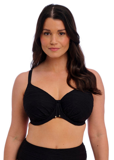 Beach Waves Full Cup Bikini Top - Black