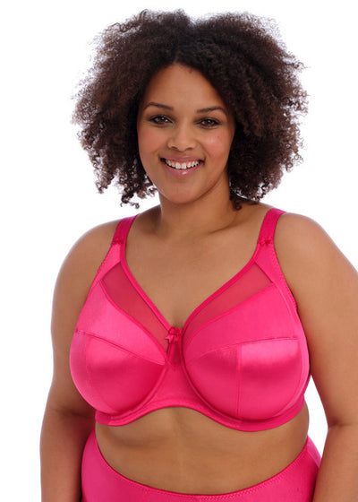 Keira Banded Bra - Hot Pink