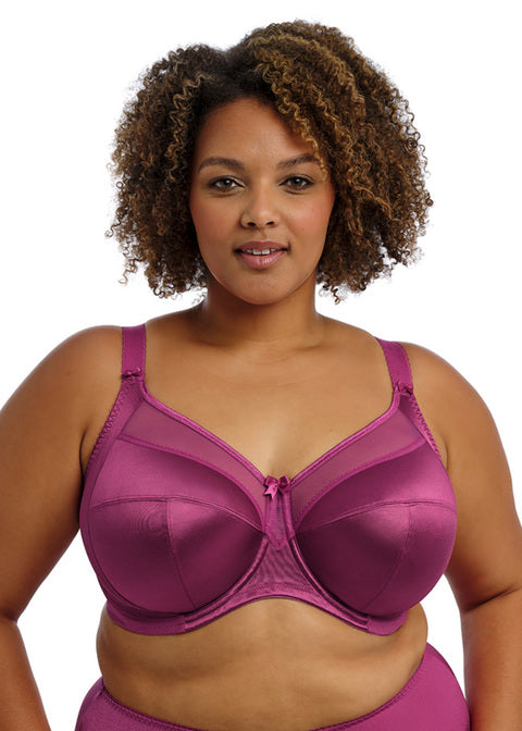 Keira Banded Bra - Mulberry