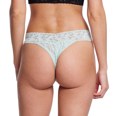 Signature Lace Original Rise Thong - Low Tide