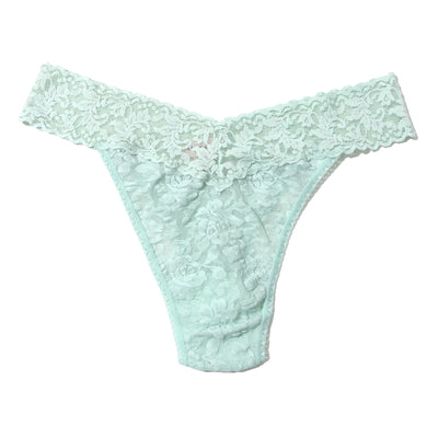 Signature Lace Original Rise Thong - Low Tide