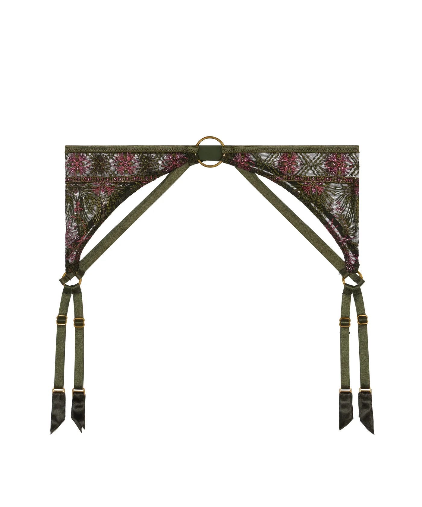 Sound of Heart Suspender Belt - Dark Garden