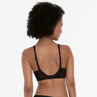 Bobette Full-Cup Underwire Bra - Black