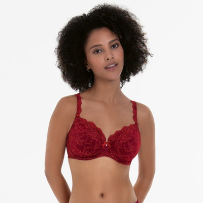 Bobette Full-Cup Underwire Bra - Ruby
