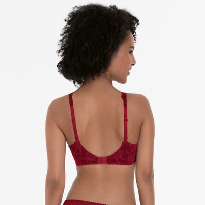Bobette Full-Cup Underwire Bra - Ruby