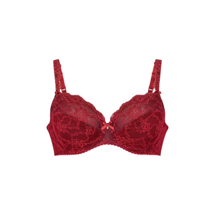Bobette Full-Cup Underwire Bra - Ruby