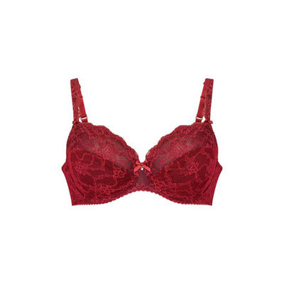 Bobette Full-Cup Underwire Bra - Ruby