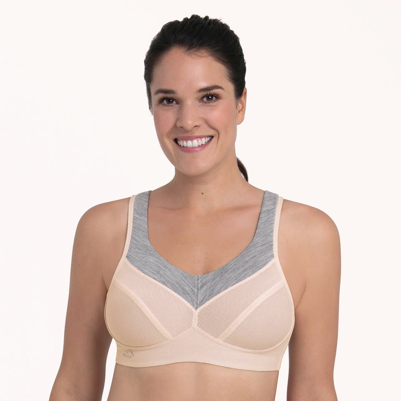 PanAlp Wool Firm Support Sports Bra - Smart Rose/Melange