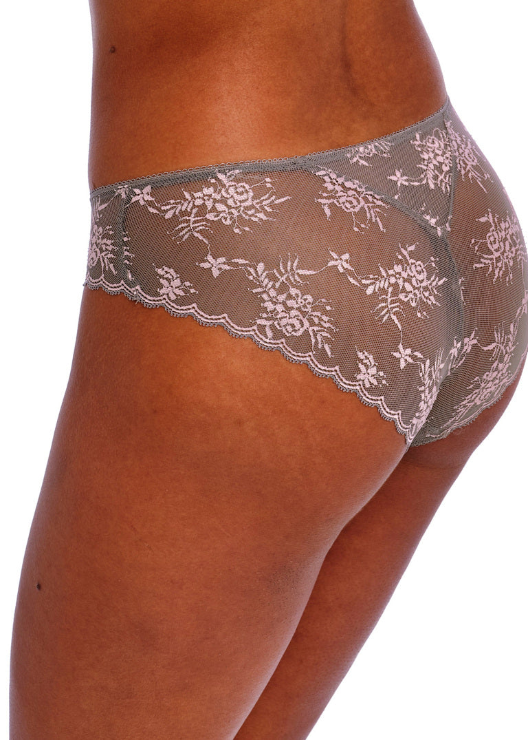 Offbeat Decadence Brief - Grey / Pink