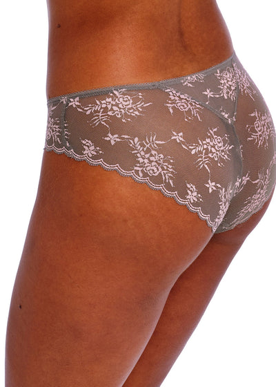 Offbeat Decadence Brief - Grey / Pink