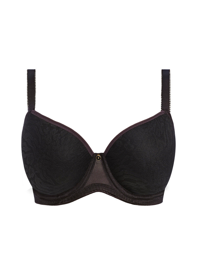 Love Haze Moulded T-Shirt Bra - Black