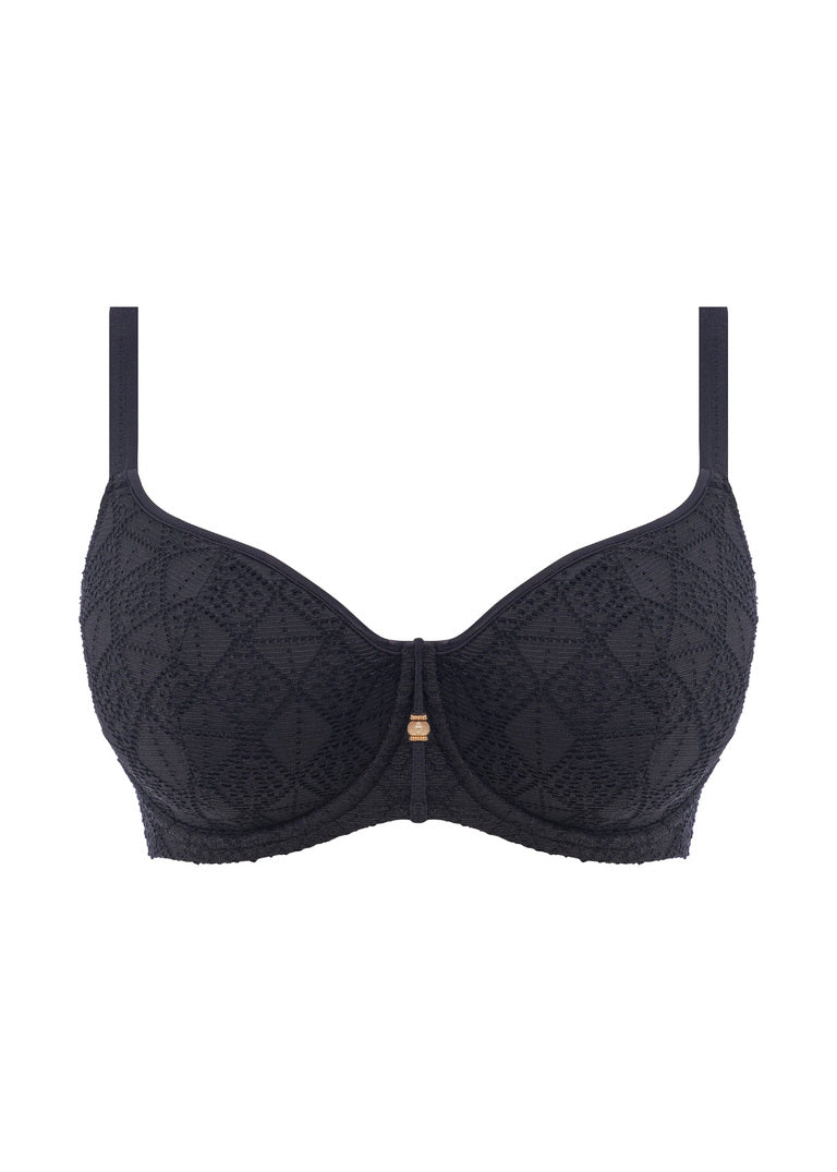 Nomad Nights Sweetheart Bikini Top - Black