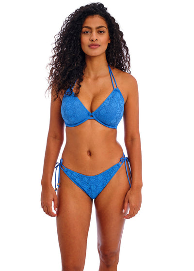 Nomad Nights Halter Bikini Top - Atlantic