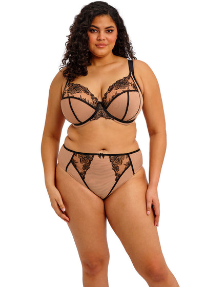 Teagan Plunge Bra - Cafe Au Lait