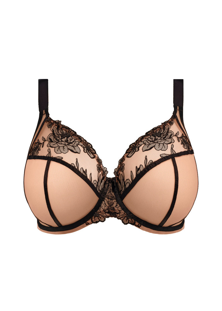 Teagan Plunge Bra - Cafe Au Lait