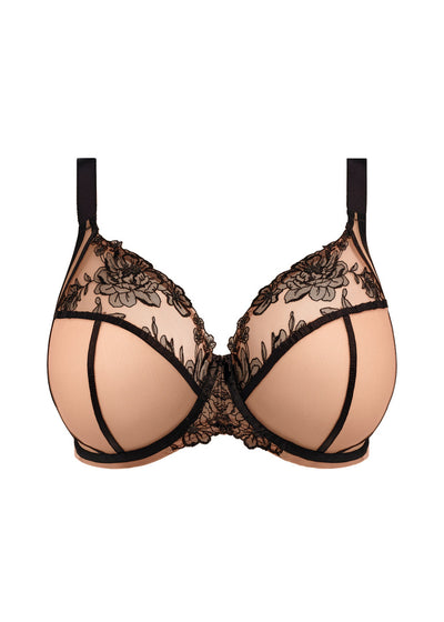 Teagan Plunge Bra - Cafe Au Lait