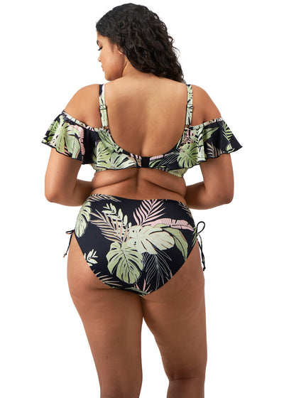 Tropical Retreat Underwire Bikini Top -Black