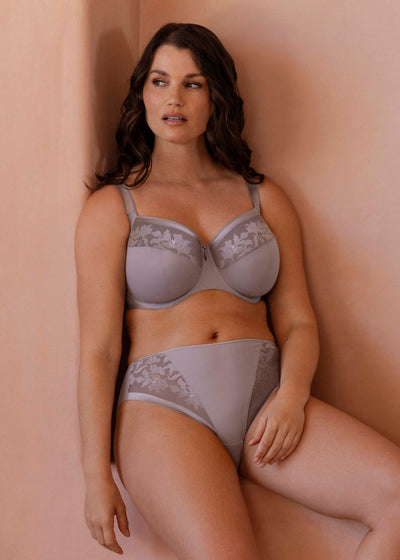 Illusion Side Support Bra - Silver Dawn