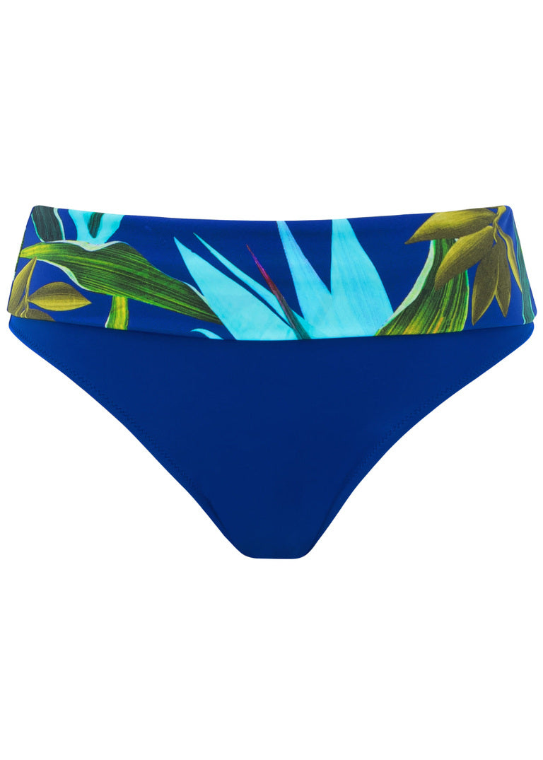 Pichola Fold Bikini Brief - Tropical Blue