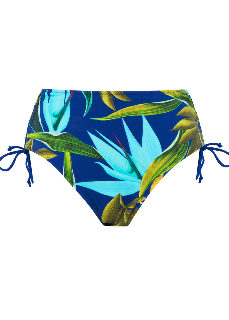 Pichola High Waist Bikini Brief - Tropical Blue