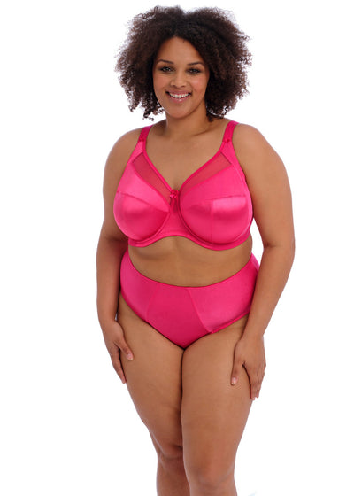 Keira Banded Bra - Hot Pink