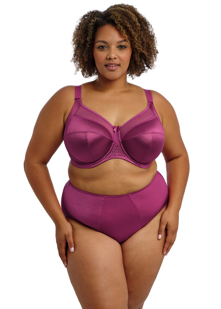 Keira Banded Bra - Mulberry