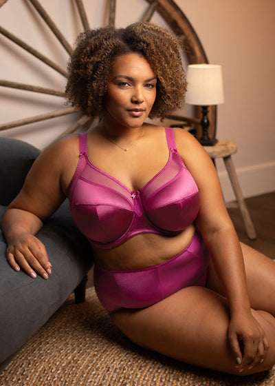 Keira Banded Bra - Mulberry