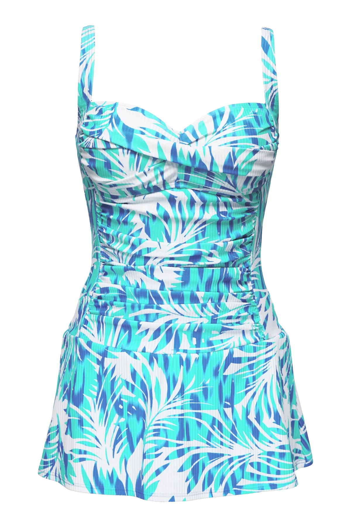 Sienna Swim Dress - Sea Breeze Sandbar Rib